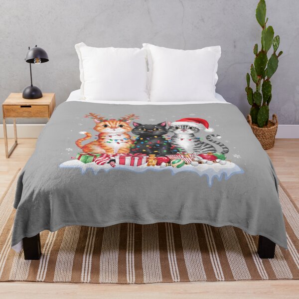 Item preview, Santa Cat Christmas Light Gorgeous Reindeer Pajama Cat Lover designed and sold by ArleneRowe.
