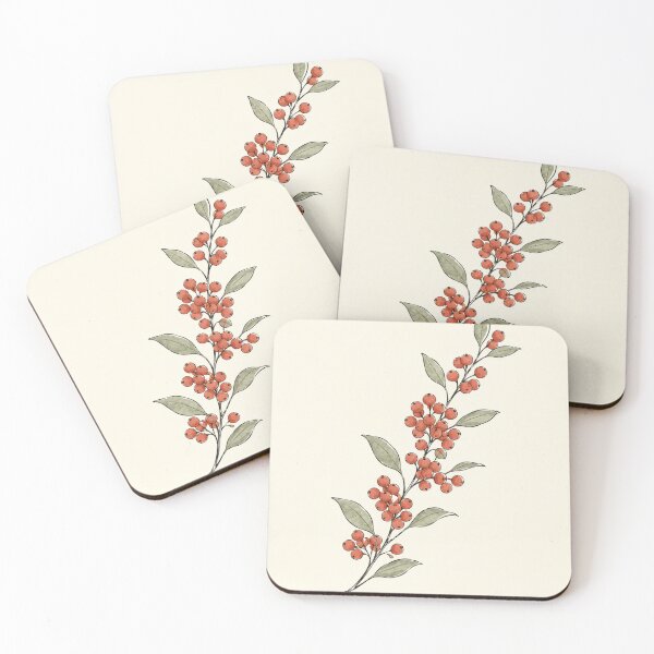 Item preview, Winterberry Branch | Minimalist Winter Botanical Line Art Print designed and sold by Zaramodo.