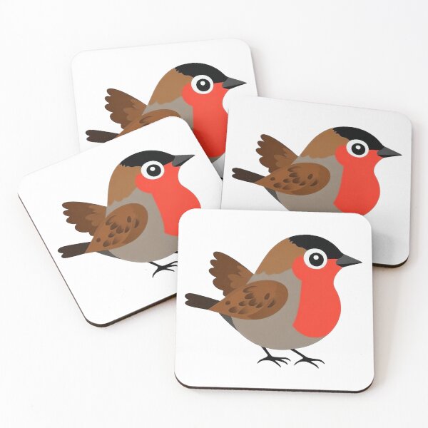 Item preview, Nice and Cute Little Robin Bird Red Breast Illustration designed and sold by Mido-artister.