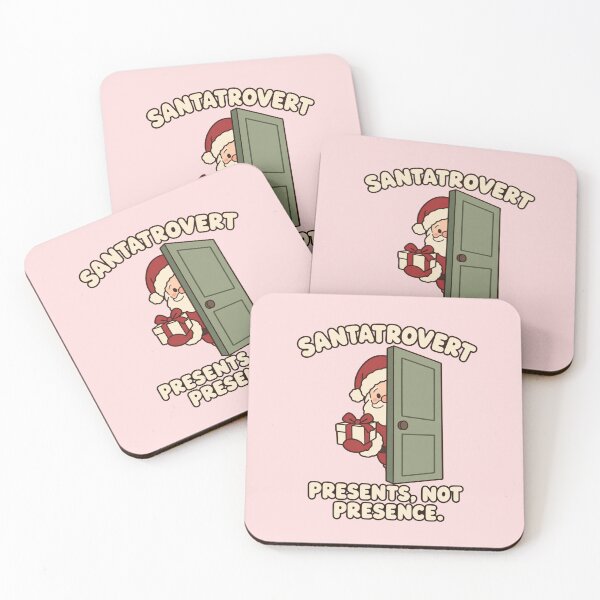 Item preview, Santatrovert Santa Humor for Introverts — Presents Not Presence Christmas Party Joke designed and sold by Im-Ara.