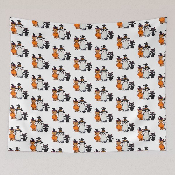 Item preview, Halloween Pixel Cat Familiars designed and sold by One More Run.