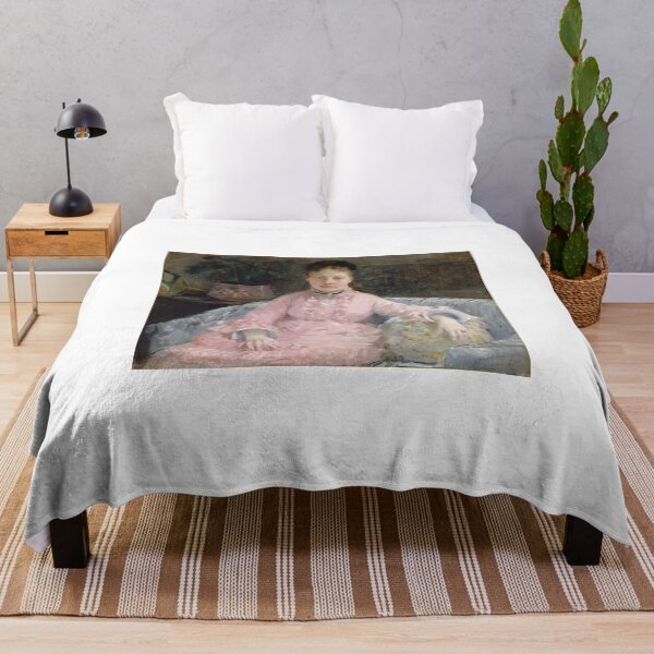 Item preview, The Pink Dress – Berthe Morisot Print designed and sold by MartinPA.
