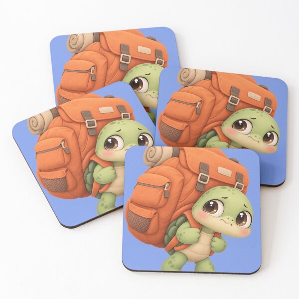 Item preview, Overloaded Turtle With Giant Backpack Cute Funny Art designed and sold by iyonic art.