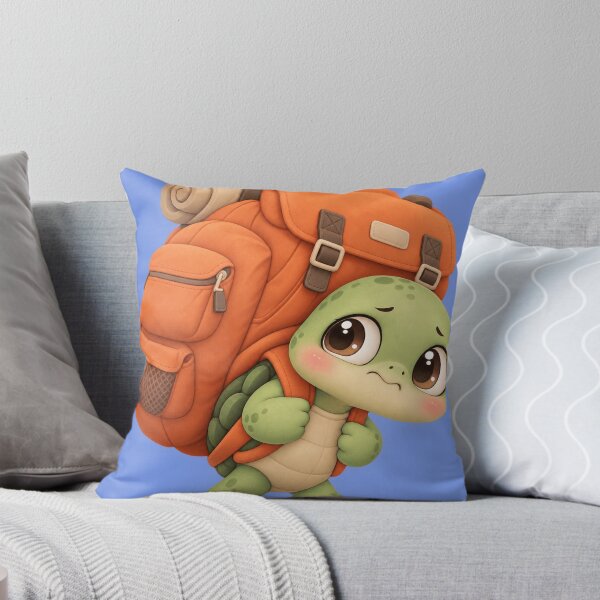 Item preview, Overloaded Turtle With Giant Backpack Cute Funny Art designed and sold by iyonic art.
