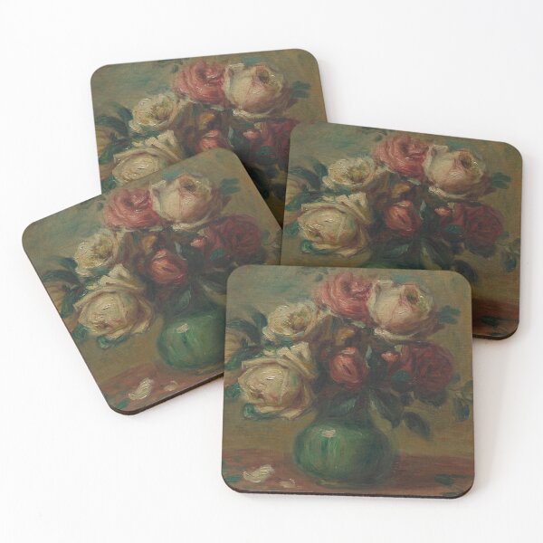 Item preview, Roses in a Vase – Renoir Still Life Print designed and sold by MartinPA.