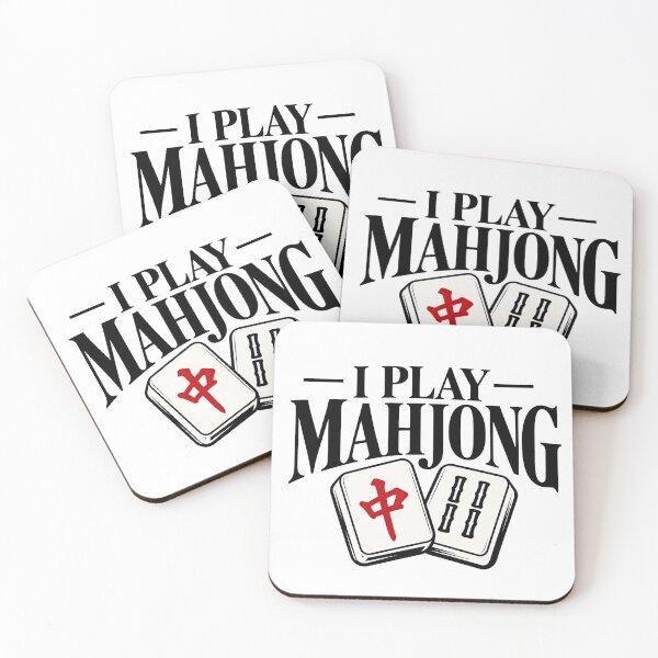 Item preview, I Play Mahjong Funny Mahjong Tile Game Design designed and sold by DWBROODLE.