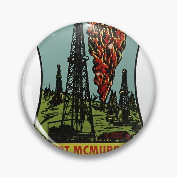 Item preview, Vintage Fort McMurray Alberta Travel Decal Retro Style Design designed and sold by Somar-Salis.
