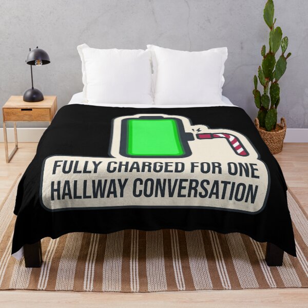 Item preview, Fully Charged for One Conversation - Introvert Gift designed and sold by TheCalmEdit.