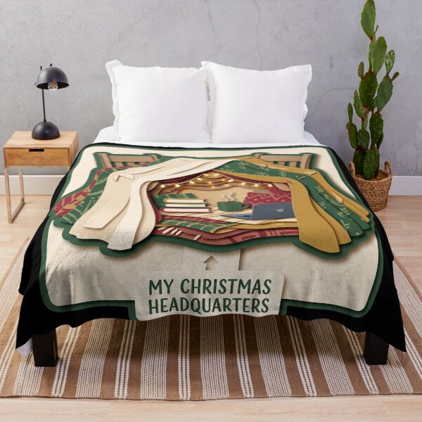 Item preview, My Christmas Headquarters - Blanket Fort Pop-Up Art designed and sold by TheCalmEdit.