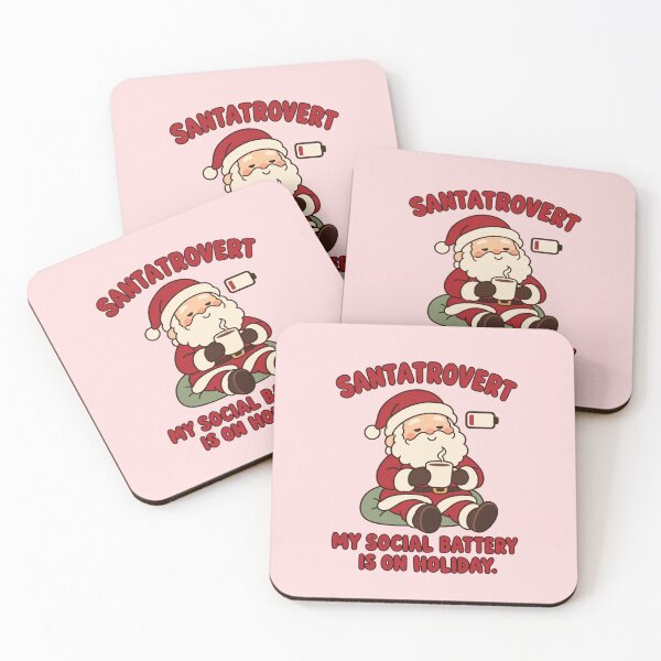 Item preview, Santatrovert Social Battery Santa for Introverts — Funny Christmas Gathering Humor designed and sold by Im-Ara.