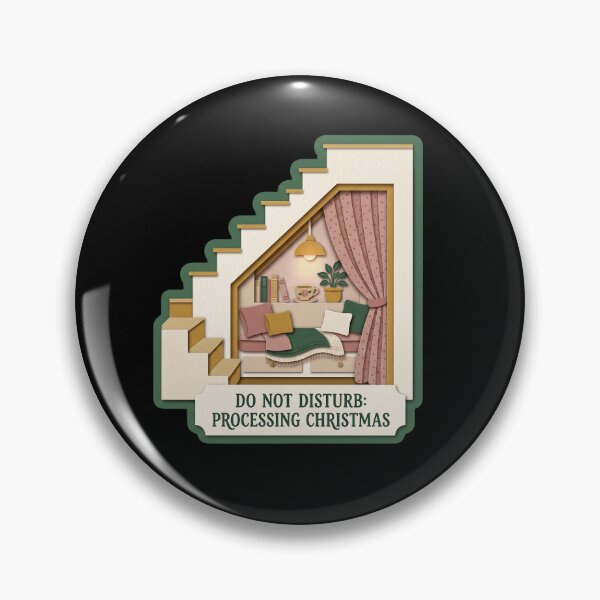 Item preview, Do Not Disturb Processing Christmas - Cozy Nook Art designed and sold by TheCalmEdit.