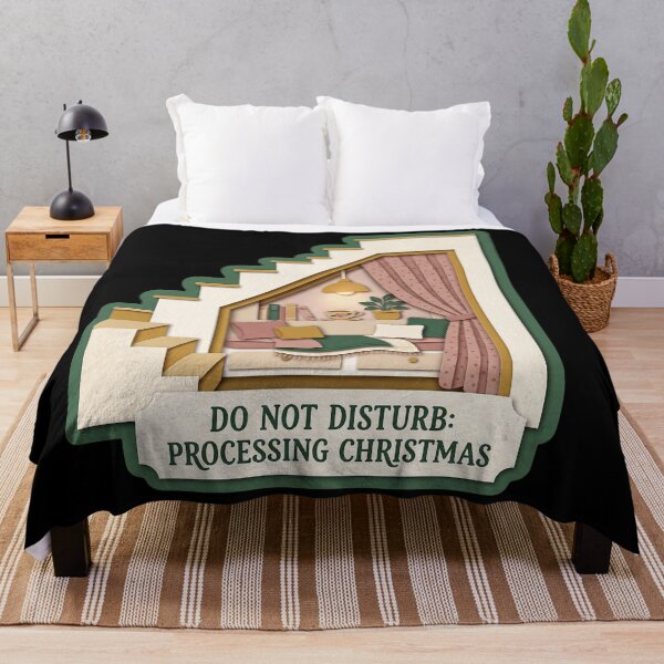Item preview, Do Not Disturb Processing Christmas - Cozy Nook Art designed and sold by TheCalmEdit.