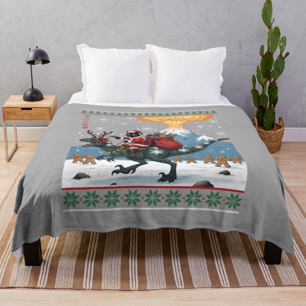 Item preview, Santa Cat Riding Dinosaur Ugly Christmas Sweaters Funny designed and sold by ArleneRowe.