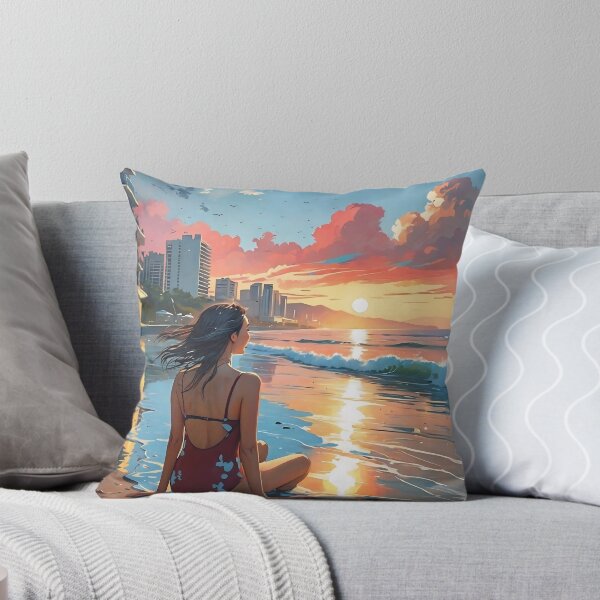 Item preview, Sunset in the Cancun hotel zone designed and sold by Yuki Bloom.