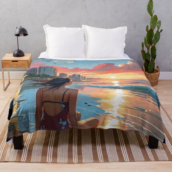 Item preview, Sunset in the Cancun hotel zone designed and sold by Yuki Bloom.