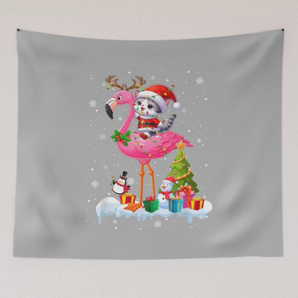 Item preview, Santa Cat Riding Reindeer Flamingo Christmas Kid_2 designed and sold by ArleneRowe.