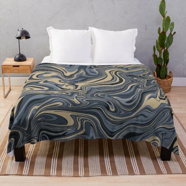 Item preview, Navy Slate Abstract Marbled Pattern Dark Academia designed and sold by footnotes-club.