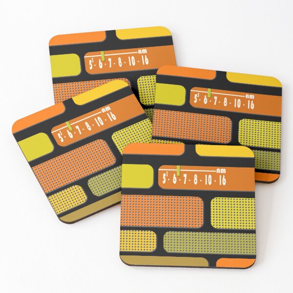 Item preview, Transistor Radio - 1970s Lunar Colony in Autumnal Colortones designed and sold by ubiquitoid.