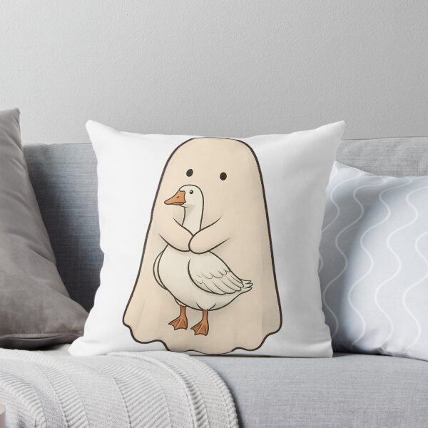 Item preview, Kawaii Goose Ghost – Cute Spooky Halloween Goose designed and sold by Lu7u.