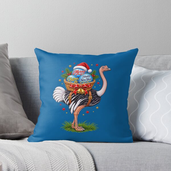 Item preview, Christmas Ostrich with Basket of Greeting Eggs designed and sold by annenambiro.