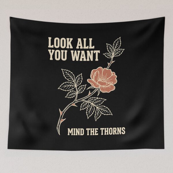 Item preview, Mind The Thorns Vintage Rose Botanical designed and sold by SplashTastic.