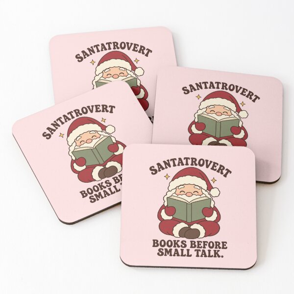 Item preview, Santatrovert Book Lover Santa for Introverts — Cozy Books Before Small Talk Christmas designed and sold by Im-Ara.