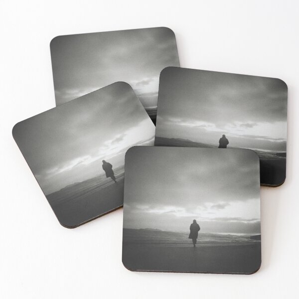 Item preview, A Lone Figure crossing a Cold Dark Beach designed and sold by ConcreteCandy.