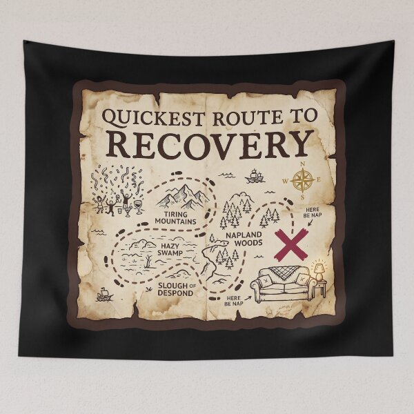 Item preview, Quickest Route to Recovery - Introvert Treasure Map designed and sold by TheCalmEdit.