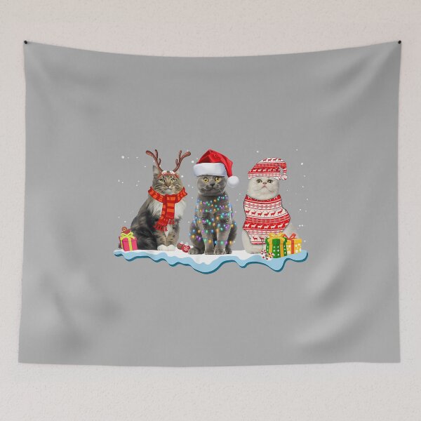 Item preview, Santa Cat Ugly Christmas Light For Cat Mom Cat Dad Cat Lover designed and sold by ArleneRowe.