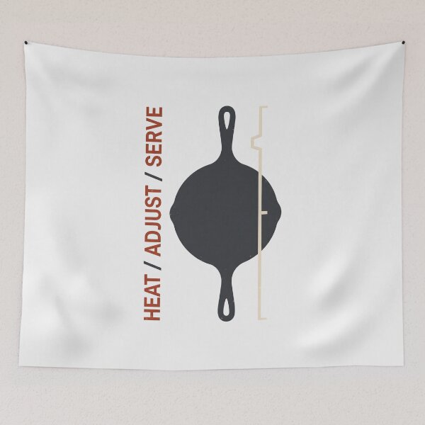 Item preview, Heat Adjust Serve Cast Iron Skillet Culinary Art designed and sold by SplashTastic.