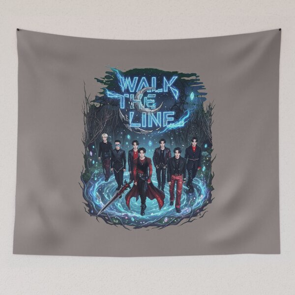 Item preview, WALK THE LINE Group Path Dark Blue Aesthetic Wear-79 designed and sold by SaschaHeieck.