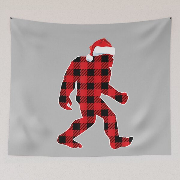 Item preview, Believe Red Plaid Bigfoot Christmas Sasquatch Santa pajamas designed and sold by mjohnson9.