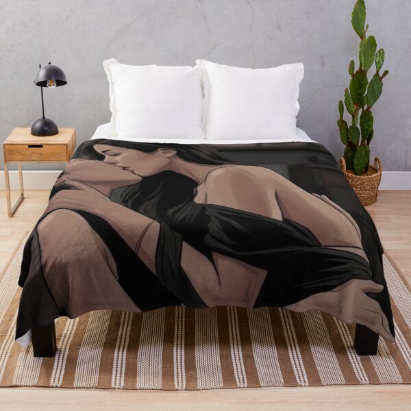 Item preview, MeenBabe Under Her Thai GL LGBTQ+ Cartoon Decor Comic Wall Art Print Poster Shirt Clock Blanket KDrama designed and sold by Mind Space.
