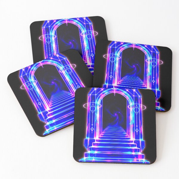 Item preview, Neon Liminal Portal - Glowing Cyber Archway  designed and sold by A E S T H E T A T A G.