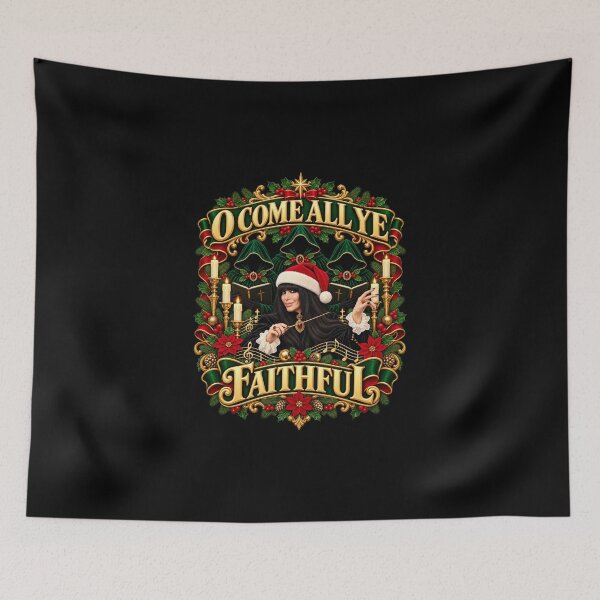 Item preview, O Come All Ye Faithful Christmas, Claudia Winkleman Festive Humor, Xmas Party Gift, The Traitors Christmas designed and sold by Sparkles Makes Studio.
