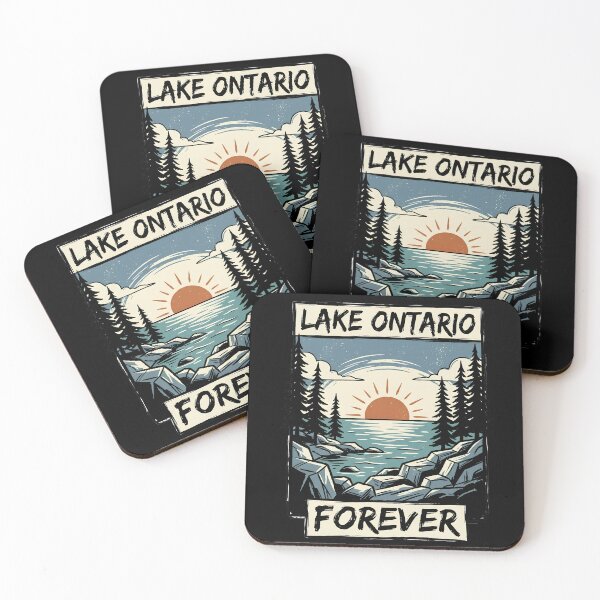 Item preview, Lake Ontario Forever Vintage Sunset Nature Adventure Hiking Gift    designed and sold by BumbleBloom7.