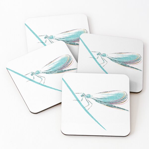 Item preview, Turquoise Dragonfly on Slender Stem designed and sold by QuirinAichberg.