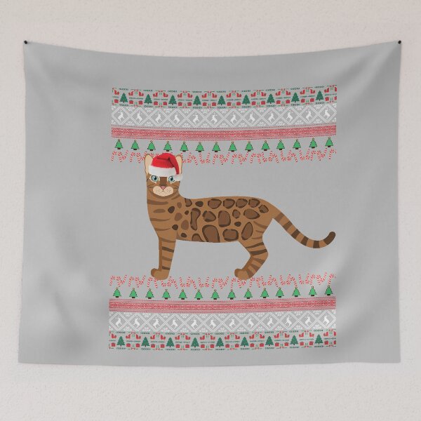 Item preview, Bengal Cat Christmas designed and sold by mjohnson9.