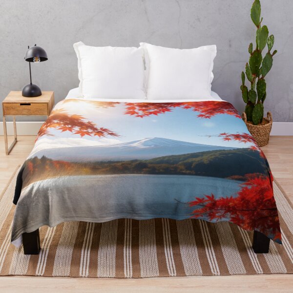 Item preview, Autumn Maple Dreams - Mount Fuji Japanese Fall Landscape designed and sold by nhk999.