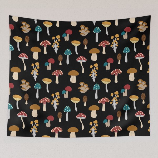 Item preview, Mushroom Variety Pattern designed and sold by Tickety Boo.