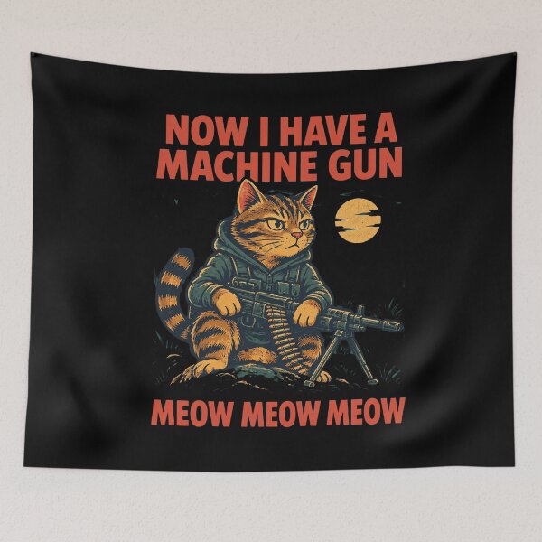 Item preview, Machine Gun Cat designed and sold by Annalise-Palmer.