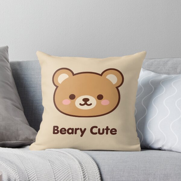 Item preview, Beary Cute – Kawaii Teddy Bear Face designed and sold by witwhimsystudios.
