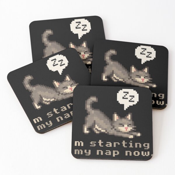 Item preview, Sleeping Pixel Cat designed and sold by martinsellds95.