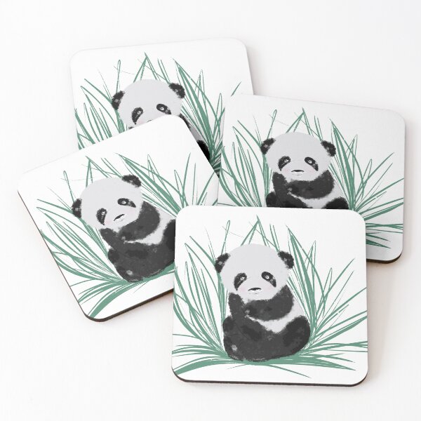 Item preview, Little Panda Among Bamboo Leaves designed and sold by QuirinAichberg.