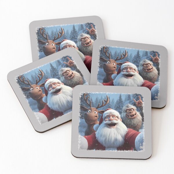 Item preview, Bigfoot Sasquatch Rock On Christmas Selfie designed and sold by GreggRoss.