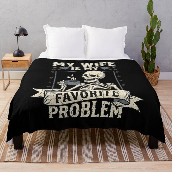 Item preview, My Wife Is My Favorite Problem Skeleton Coffee Mug designed and sold by OlyvieArt.