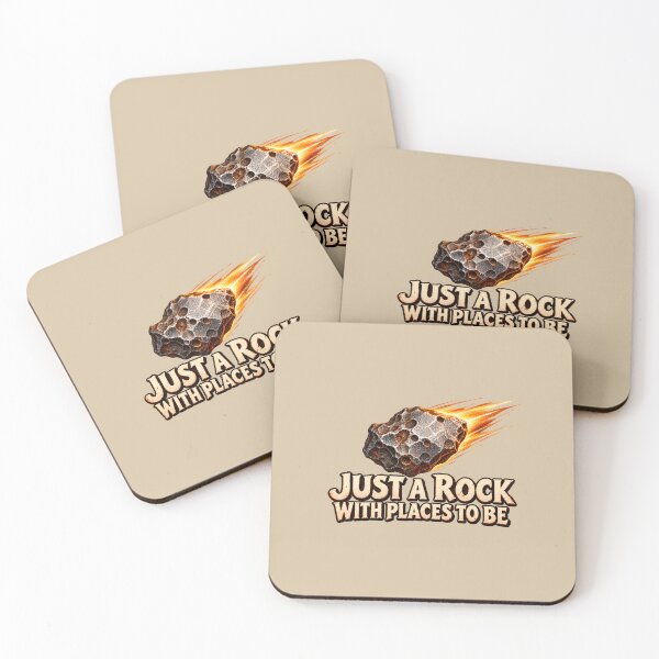 Item preview, Just a Rock with Places to Be – Meteorite with a Comic Twist designed and sold by VioVibe.