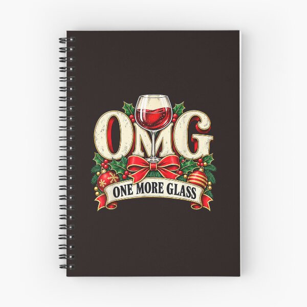 Aperçu de l'œuvre Amoureux du vin de Noël vintage OMG Encore un verre d'art pour la fête créée et vendue par mari-kayden.