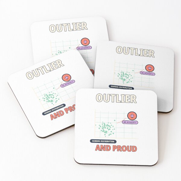 Item preview, Outlier and Proud - Funny Statistics and Data Science Design designed and sold by Ink and Wink.