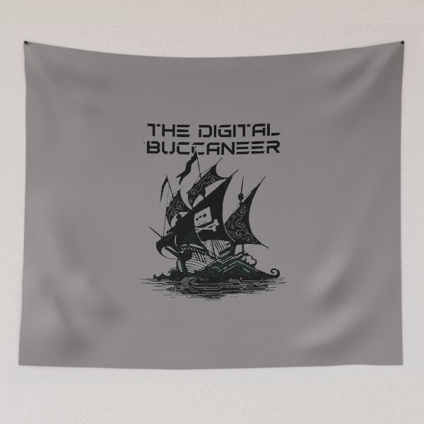 Item preview, The Pirate Bay Ship Logo Torrent Design-47 designed and sold by JoachimRohrig.